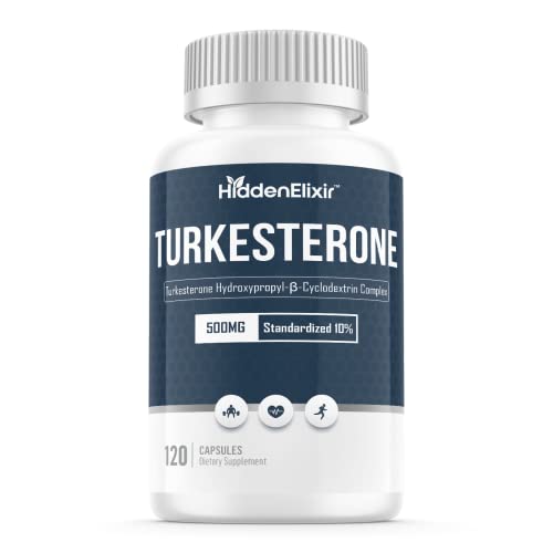 Turkesterone 500mg Complex Enhanced Bioavailability - Natural Anabolic Muscle Builder - Ajuga Turkes