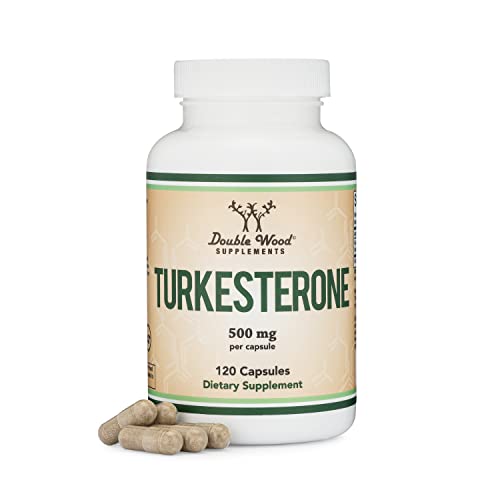 Turkesterone Supplement 500mg, 120 Capsules (Ajuga Turkestanica Extract Std. to 10% Turkesterone) Si
