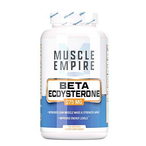 Beta-Ecdysterone Capsules - Lean Muscle Building & Strength Gains - 180 Count - Muscle Empire