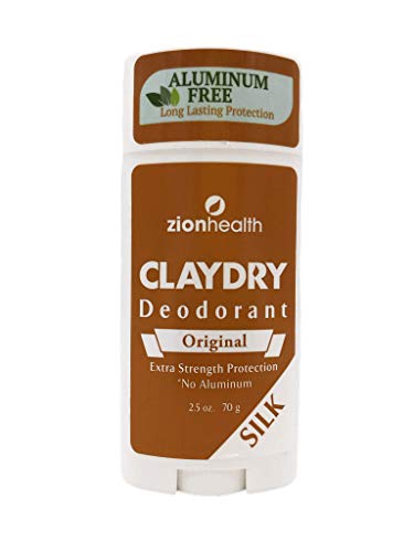 Zion Health Clay Dry Deodorant, Original Silk, 2.5 Oz