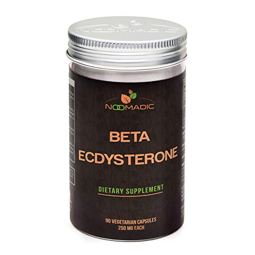Noomadic Beta-Ecdysterone, 90 Capsules | 250mg Each, May Improve Lean Muscle Mass, Hypertrophy and R