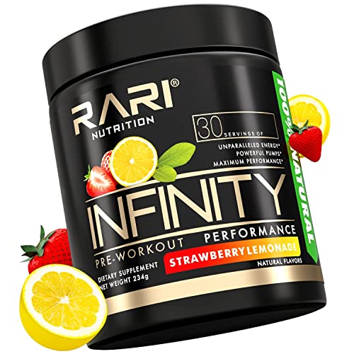 RARI Nutrition - Infinity 100% Natural Pre Workout Powder - Preworkout Energy, Pump, and Performance