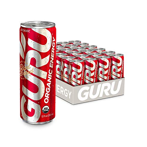 GURU Original | Plant-Based Energy Drink | Recharge with Good Energy from Green Tea | Natural & Orga