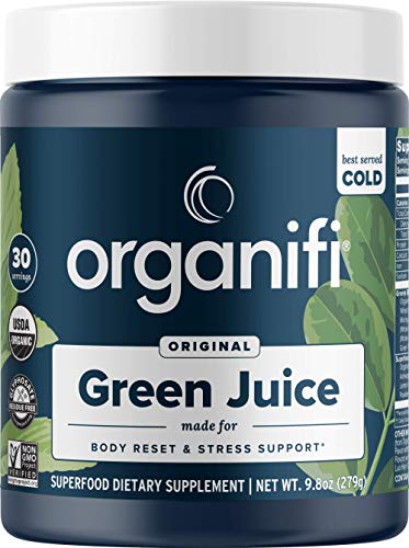 Organifi Green Juice - Organic Superfood Powder - 30-Day Supply - Organic Vegan Greens - Helps Decre