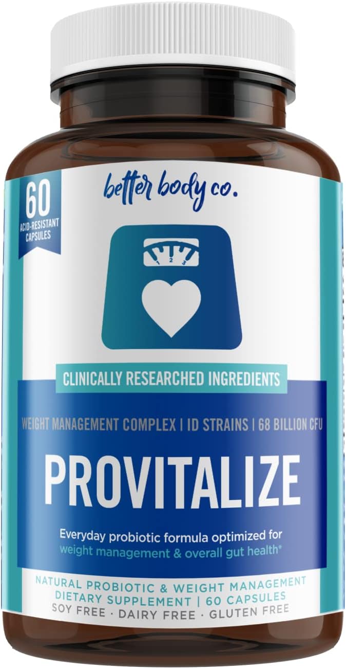 Better Body Co. Original Provitalize | Natural Menopause Probiotics for Hot Flashes, Night Sweats, Low Energy, Mood Swings, Gut Health. Unique Probiotics Formula (3 Pack)