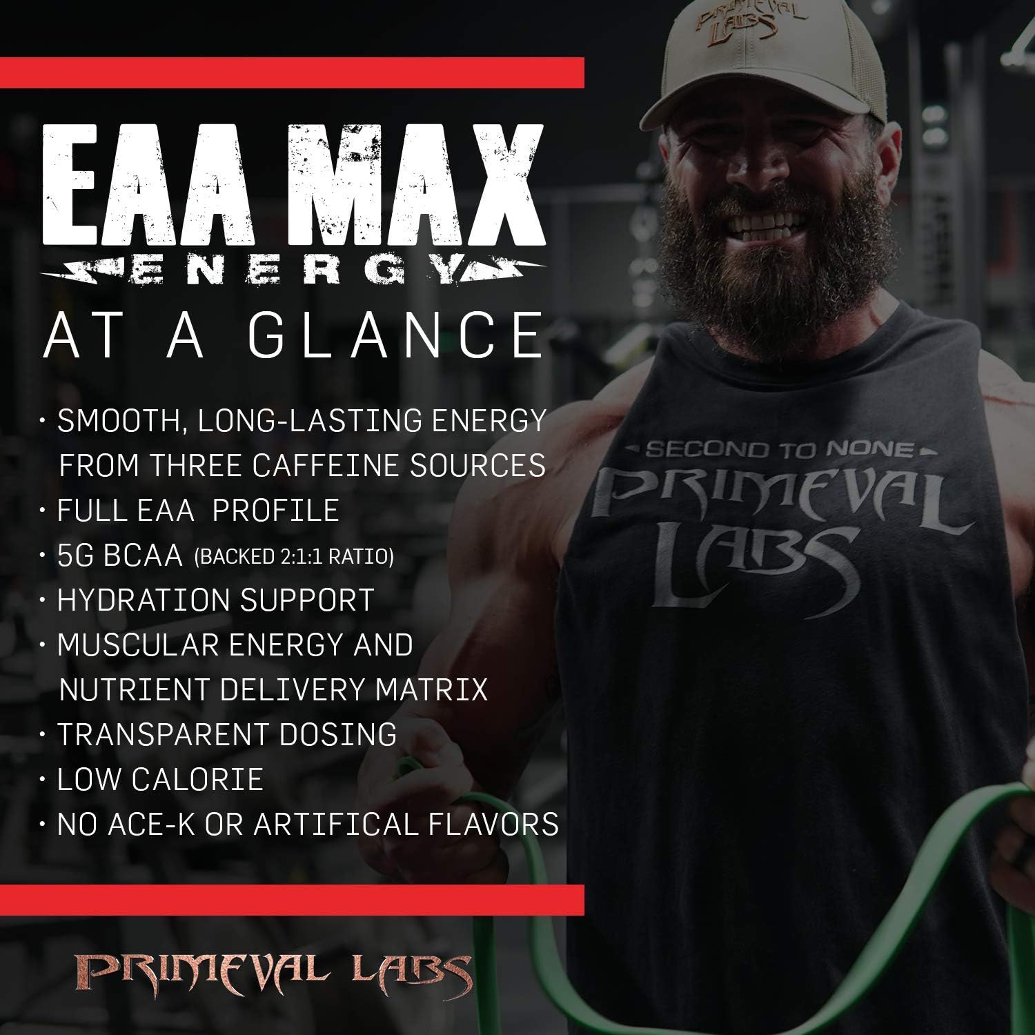 Primeval Labs EAA Max Energy Powder, Muscle Energy & Nutrient Delivery, Enhances Muscle Protein Synthesis, Recovery Powder, Improves Focus, Energy Boost Powder, Pink Lemonade, 30 Servings