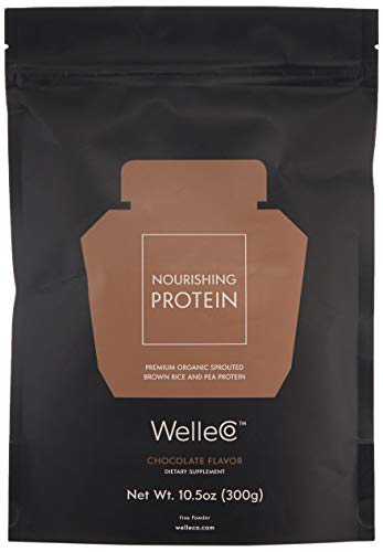 WelleCo, Nourishing Protein, Premium Organic Sprouted Brown Rice & Pea Protein, Chocolate Flavour, 3