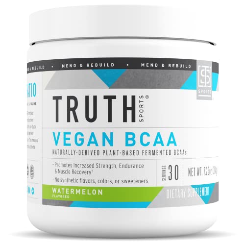 Truth Nutrition Vegan BCAA Powder- 2:1:1 Ratio Natural BCAAS Amino Acids Powder for Energy, Muscle B