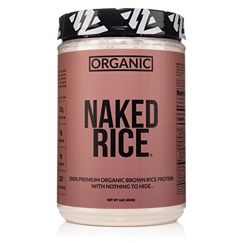 Naked Rice 1LB - Organic Brown Rice Protein Powder - Vegan Protein Powder, GMO Free, Gluten Free & S