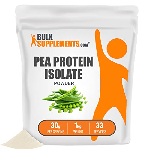 BulkSupplements.com Pea Protein Isolate - Pea Protein Powder - Vegan Protein Powder - Plant Protein 