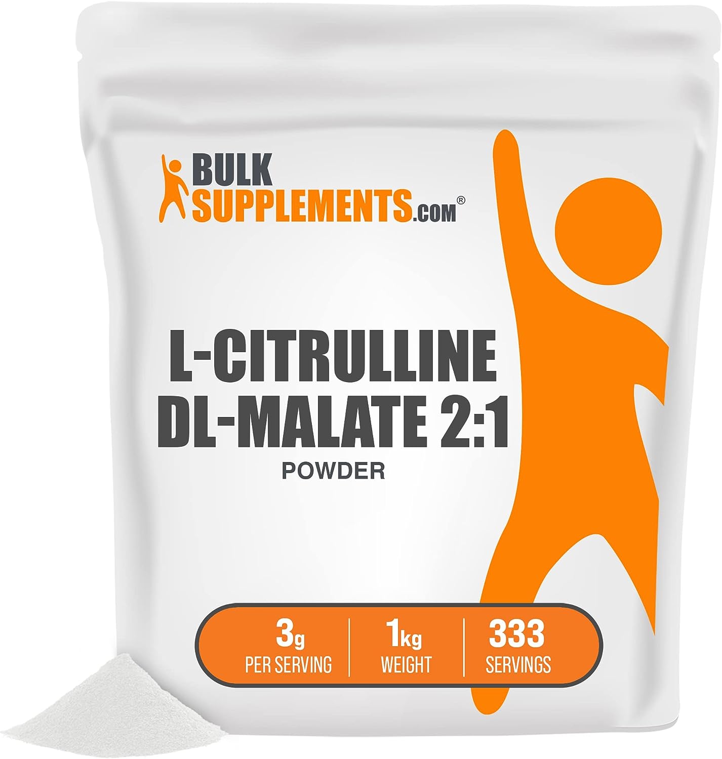  L-Citrulline DL-Malate 2:1 - L Citrulline Powder - Unflavored Pre Workout - Citrulline Malate Powder - Circulation Supplements - L Citrulline Malate (1 Kilogram - 2.2 lbs)